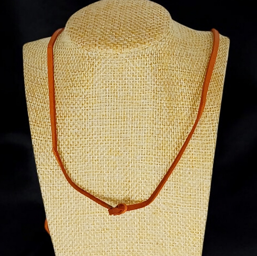 Leather Cord Medallion Necklace Cross Pendant Religious Jewelry Christian Boho - Picture 5 of 14